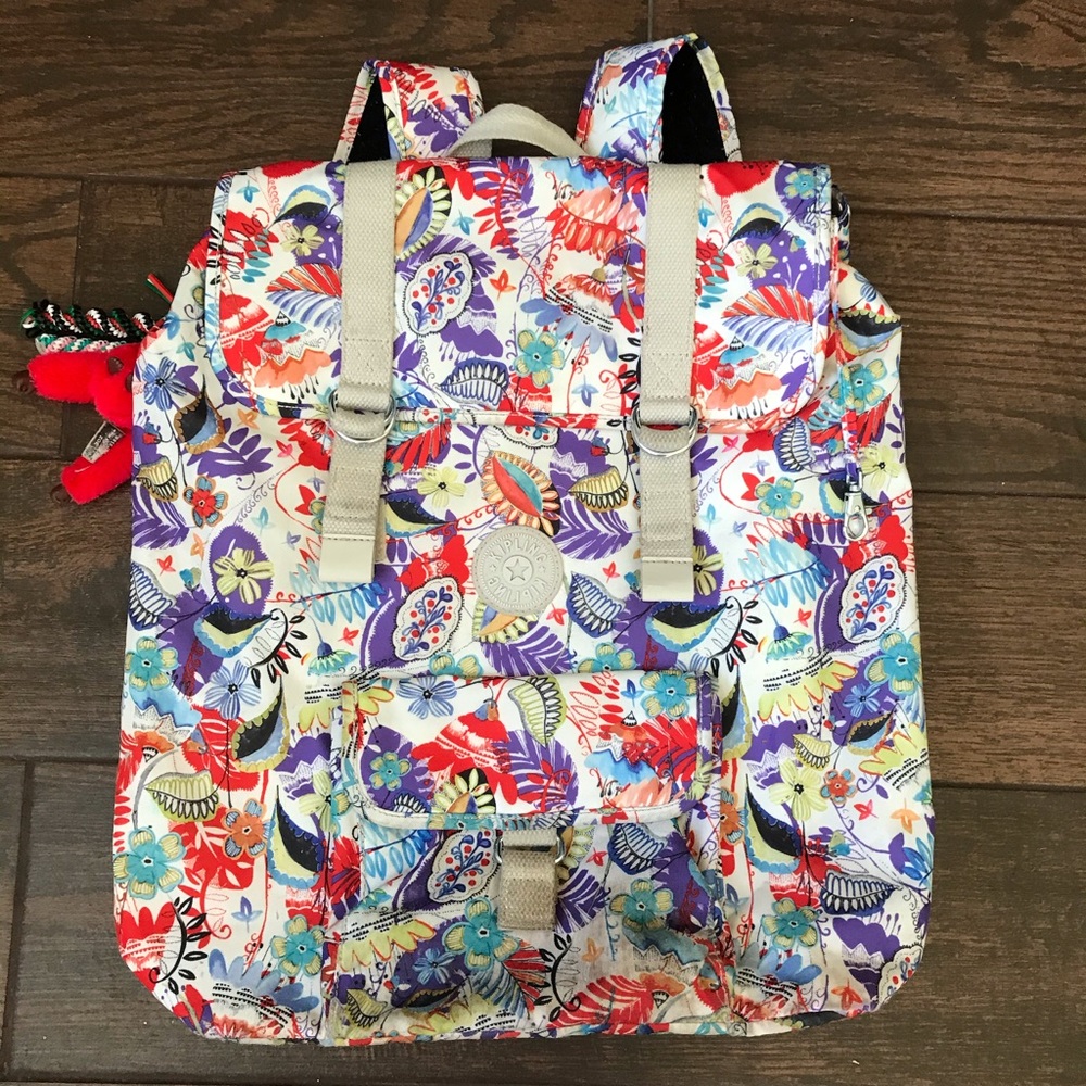KIPLING FLORAL BACKPACK